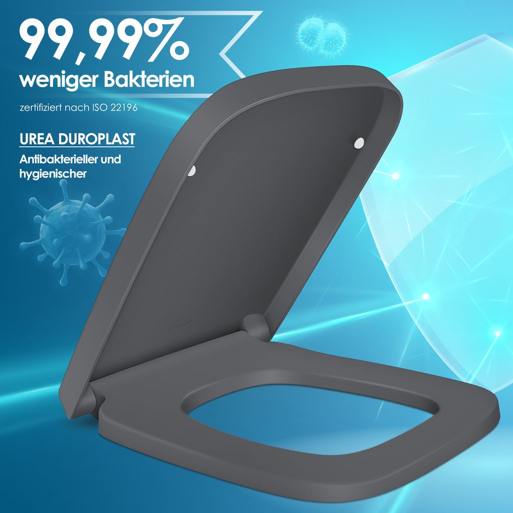 KESSER® WC Sitz mit Absenkautomatik Toilettendeckel Produktbild 9