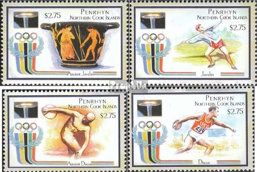 Briefmarken Penrhyn 2000 Mi 600-603 (kompl.Ausg.) postfrisch Olympische Sommerspiele 2000