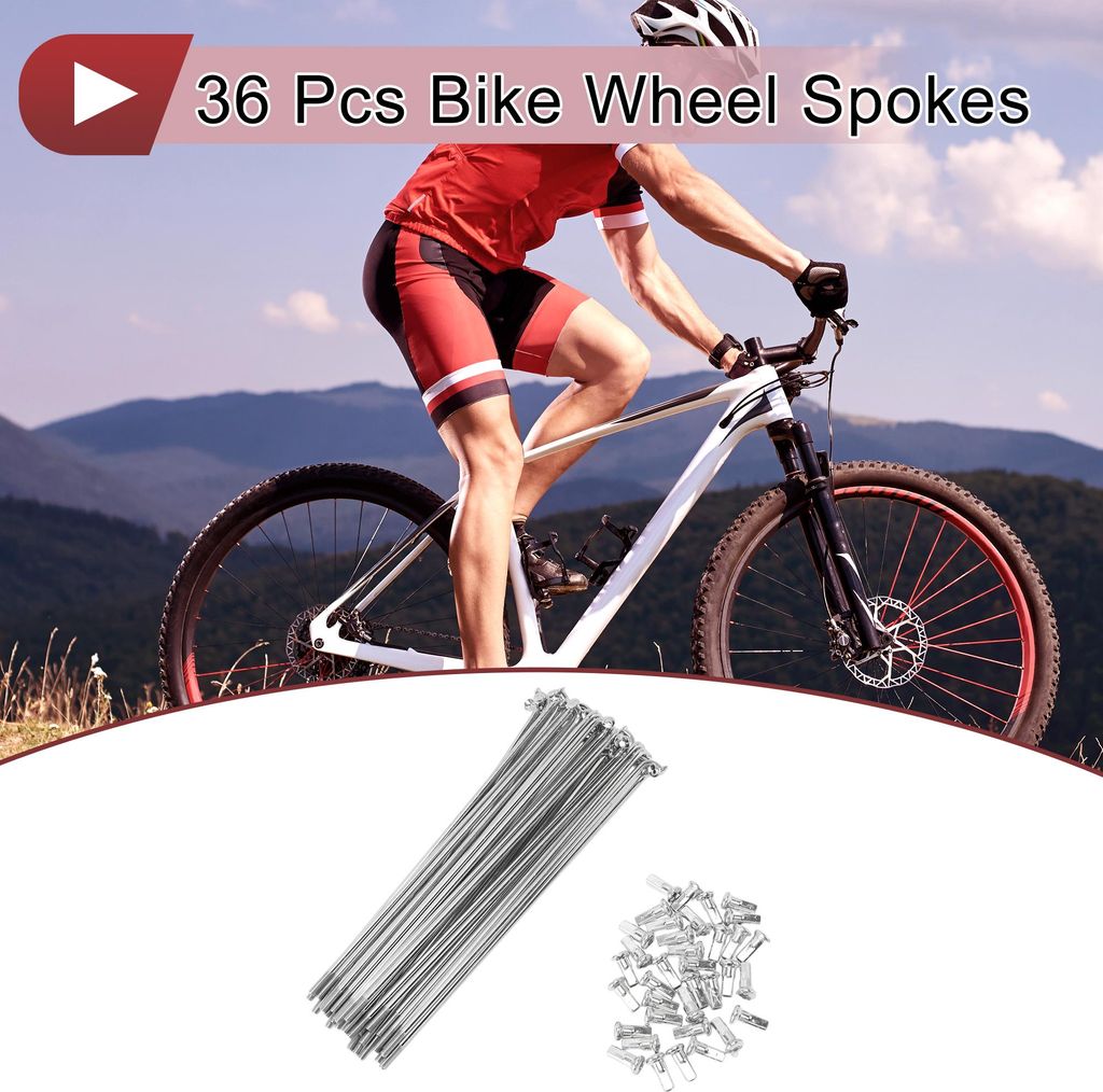 36 Set 12G Fahrradspeichen 143mm Fahrradspeichen 45 Stahl Produktbild 