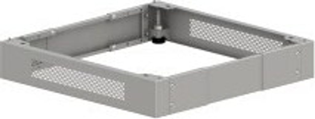Alantec SA-CU-SW-600-S, Regal-Sockel, Stahl, Grau, 1 Stück(e)
