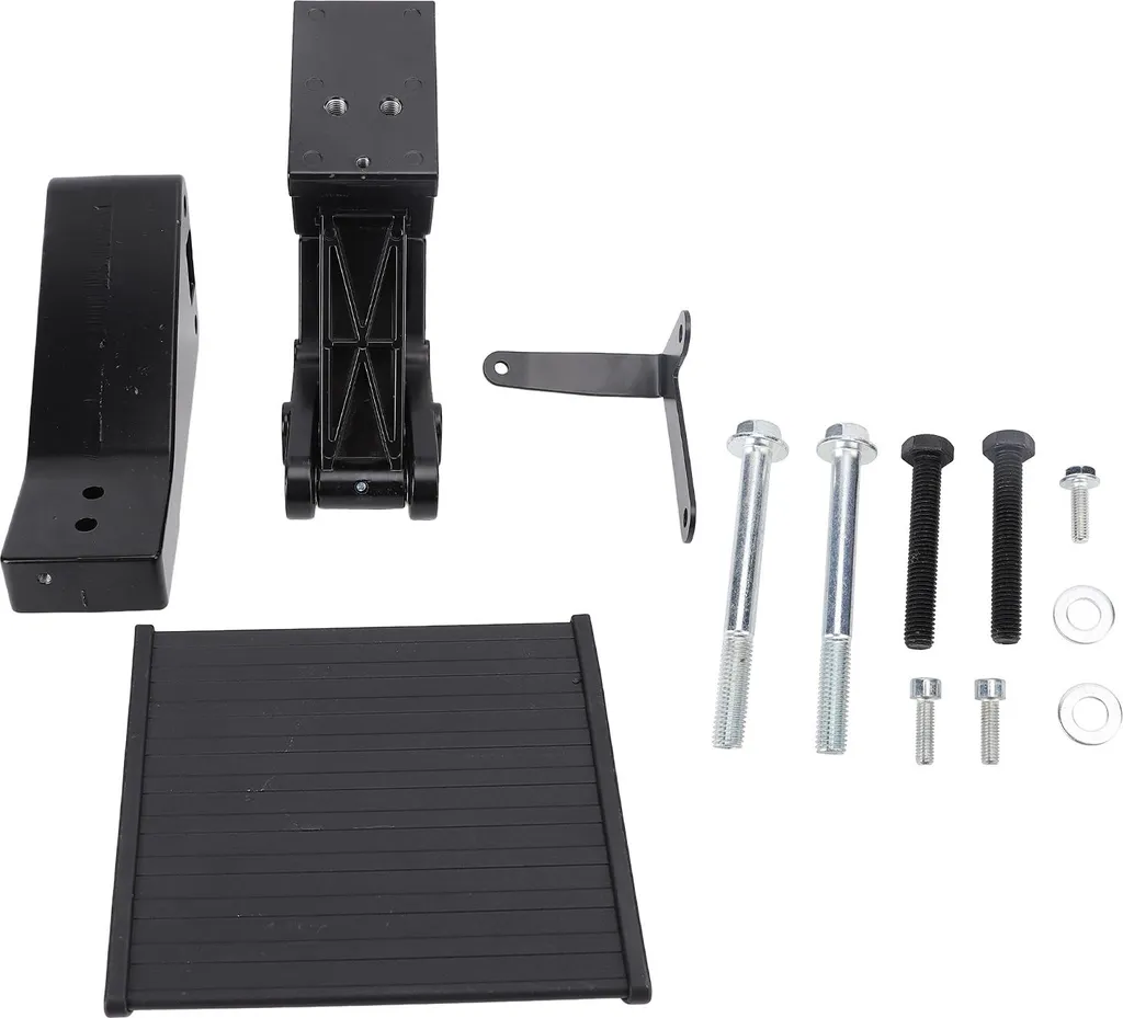 Marchepied de benne escamotable en acier noir, charge max de 300 lb - 2