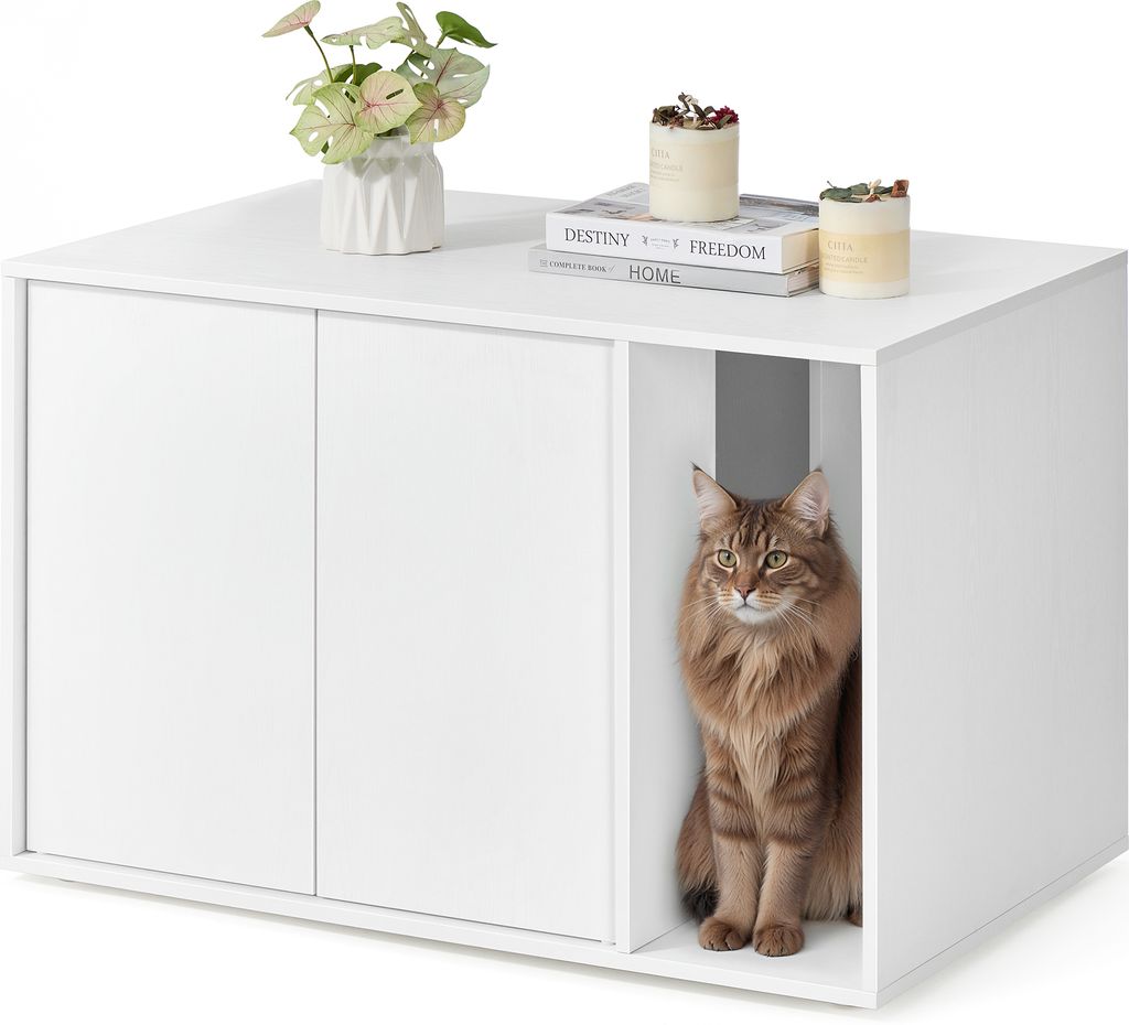 SONGMICS HOME Katzentoilette Push-to-Open Türen, Produktbild 1