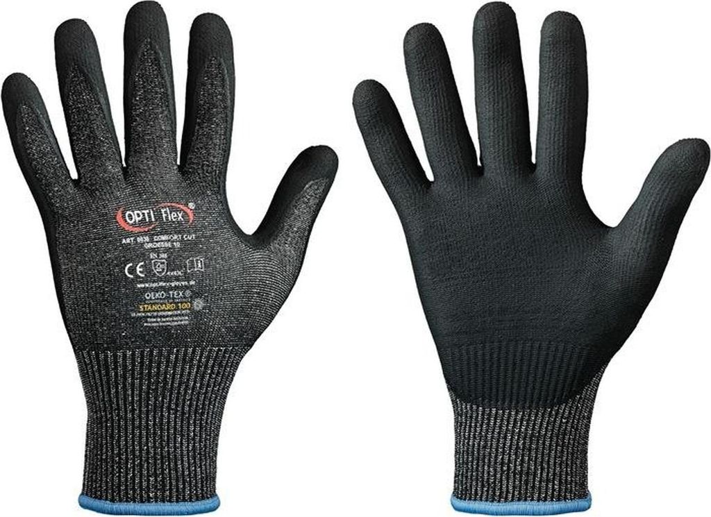 Schnitthandschuh Comfort Cut Gr.10 schwarz meliert/schwarz EN 388 PSA II 12 PA