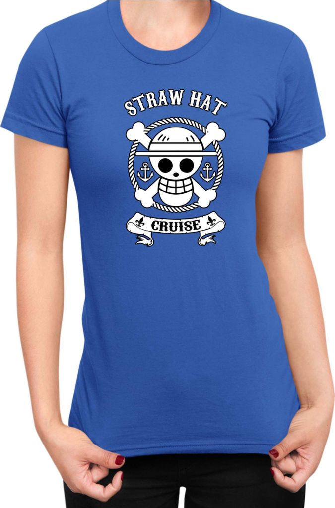 Damen T-Shirt Manga Japan Anime Comics Animation One Manga Piece Anime 0023, Lady M / Blau