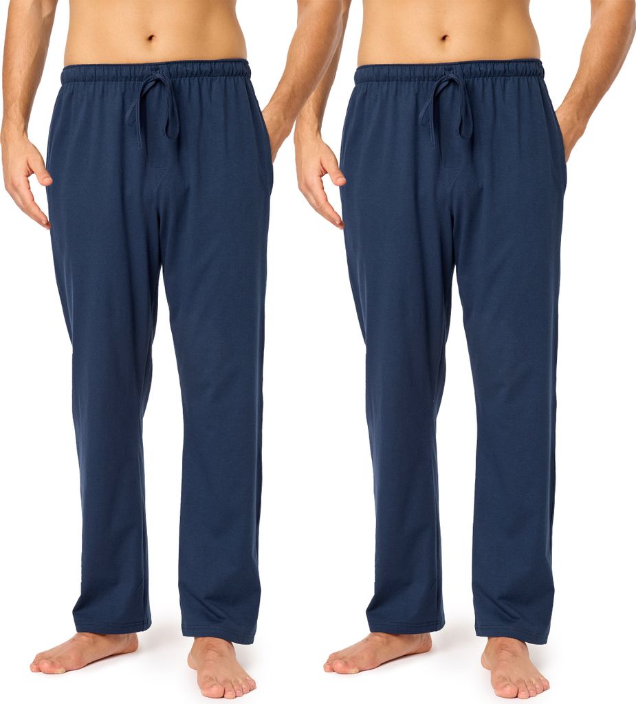 Timone Herren Schlafanzugshose TPP-002 ((2Pack) Dunkelblau/Dunkelblau, M)