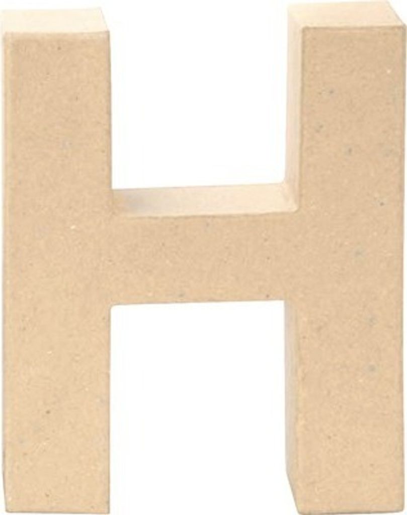 Glorex Papp-Buchstabe H 17,5 x 5,5 cm Produktbild 