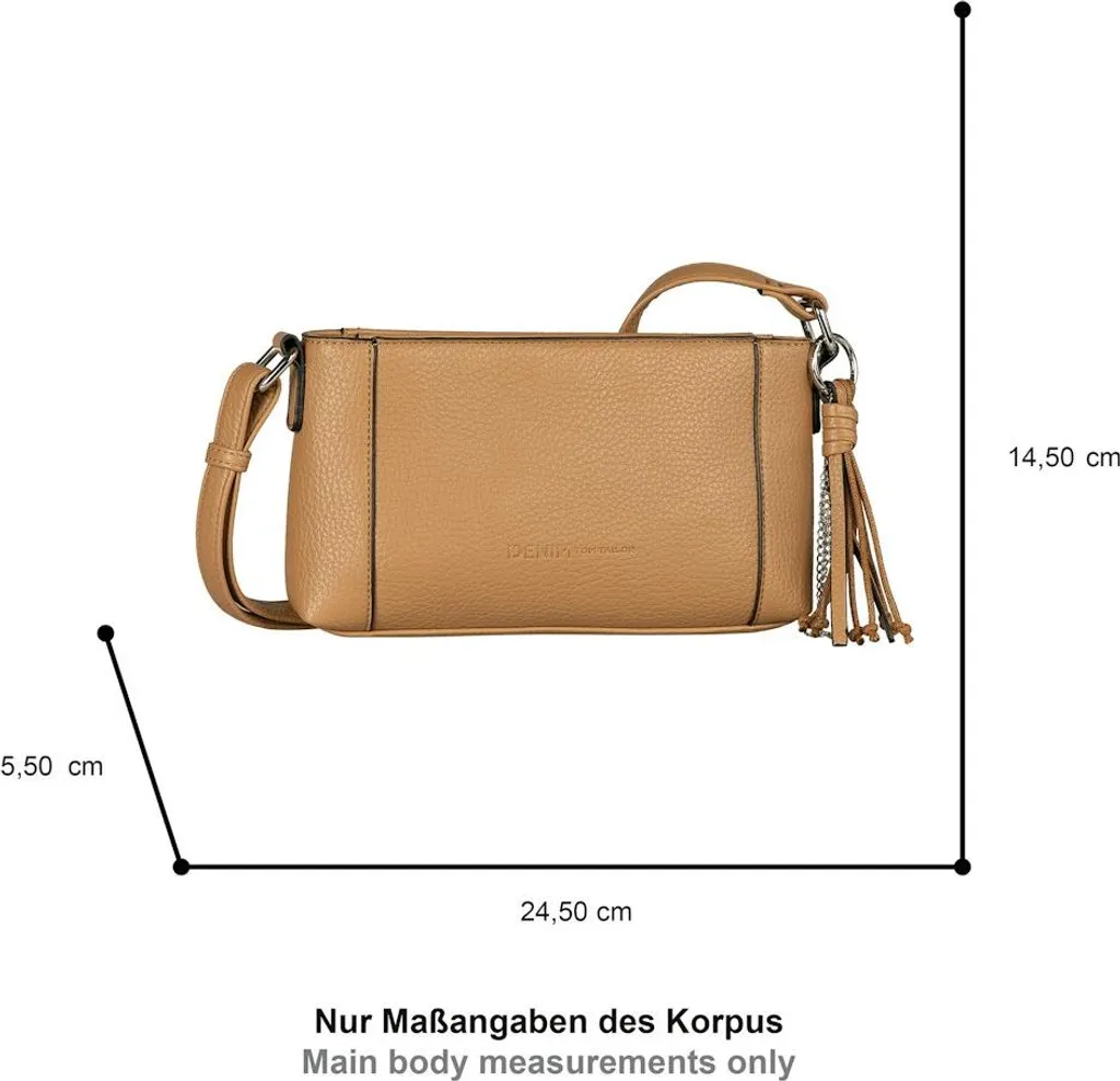 Sac sacoche Priya Tom Tailor marron camel aspect cuir grainé compact - 5