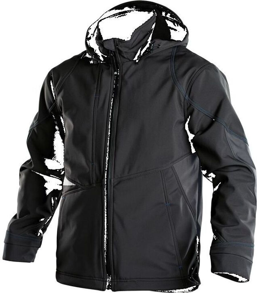 DASSY Gravity Softshell-Jacke SCHWARZ/ANTHRAZITGRAU Gr.XS Länge: STANDARD