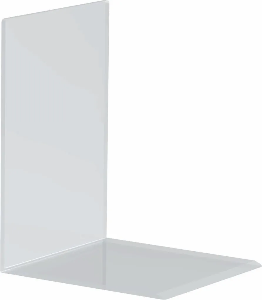 Serre-livres transparent design en acrylique pour étagère et bureau