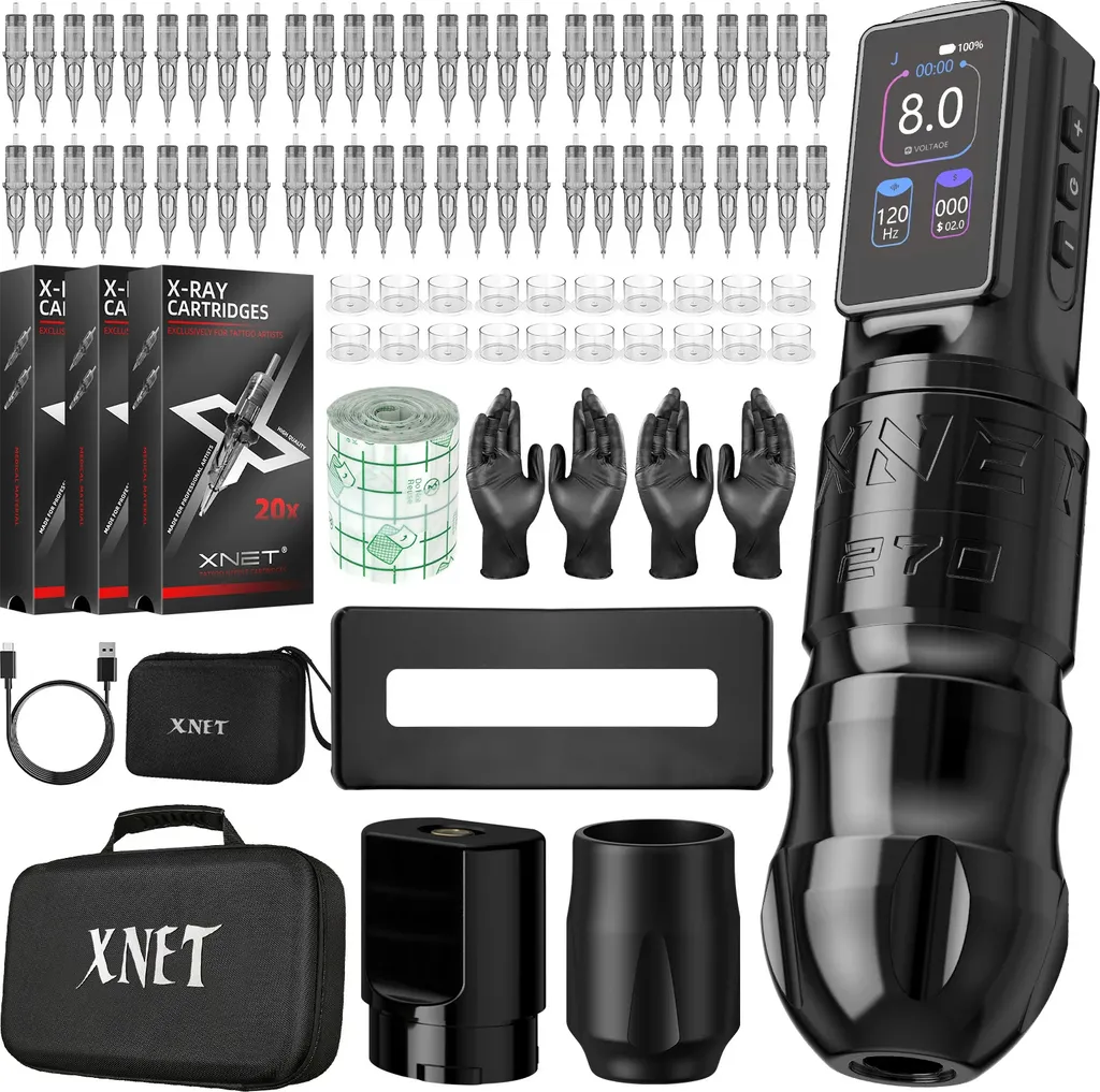 Dermographe rotatif sans fil XNET Moteur Brushless Noir Haute Précision