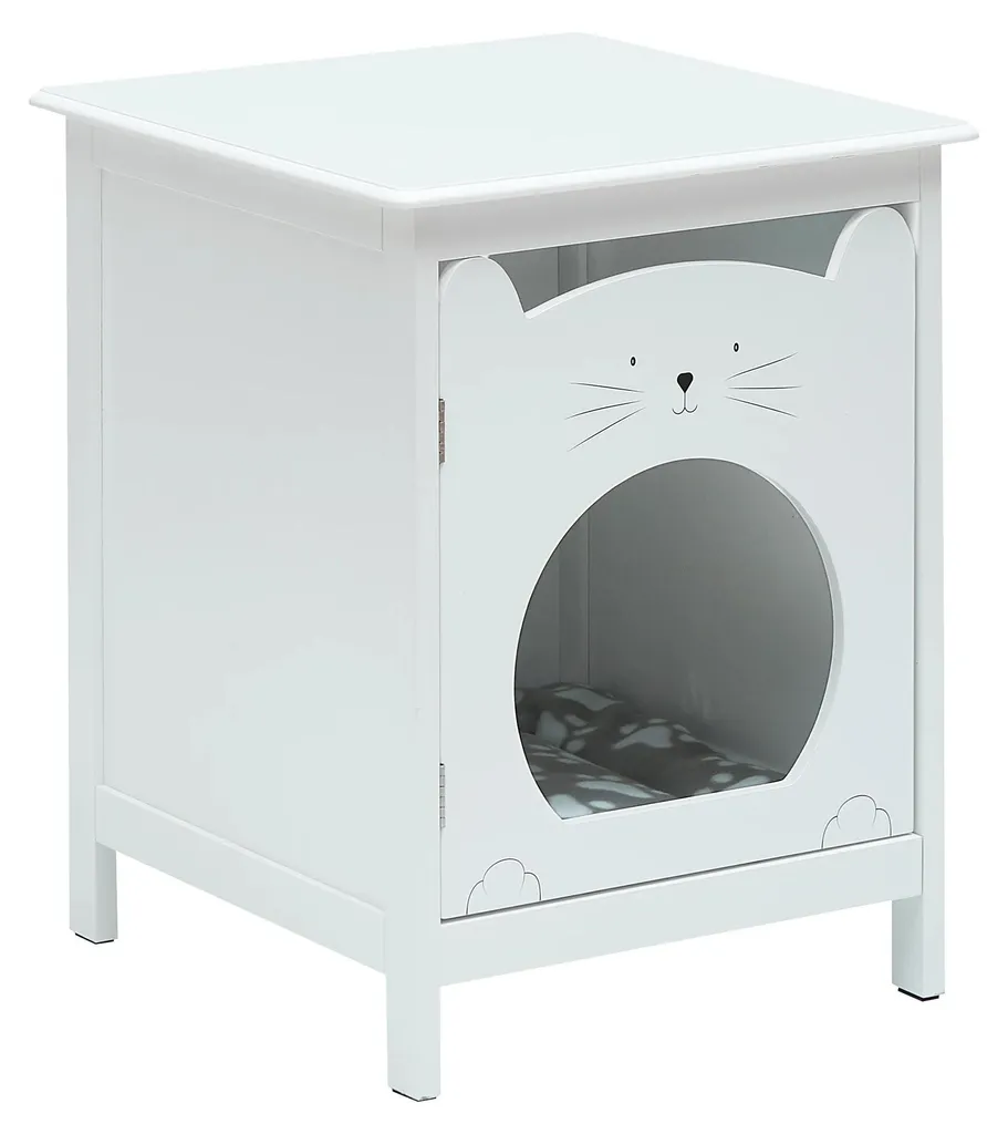Table de chevet avec niche : la solution pour dormir près de son chat