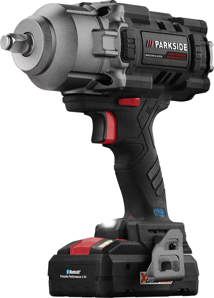 Clé à chocs 20V Parkside Performance PASSP 20-Li C4 Moteur Brushless