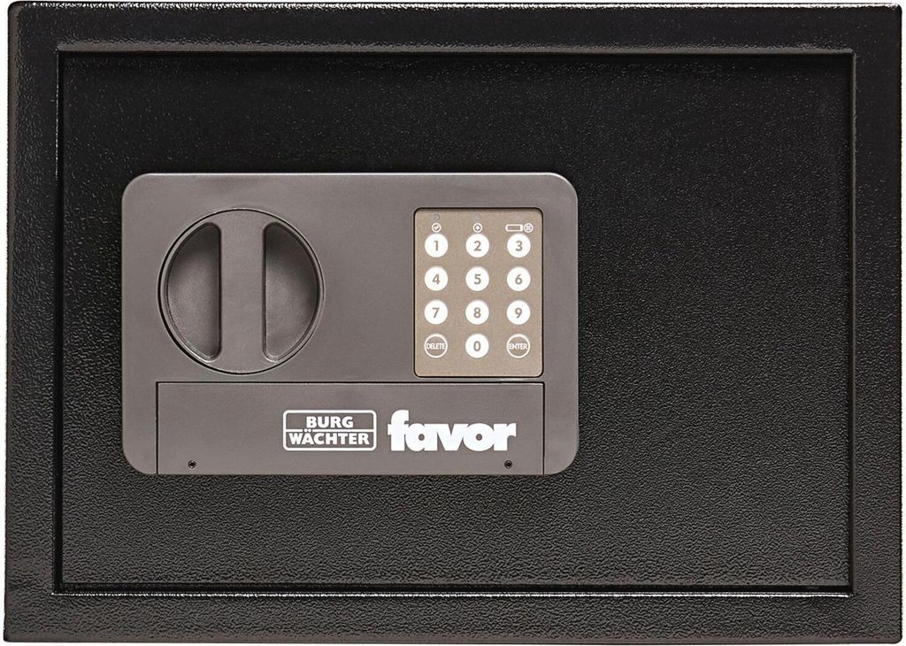 Coffre-fort Burg-Wachter FAVOR S5 E Noir Métal 25 x 35 x 25 Image du produit 