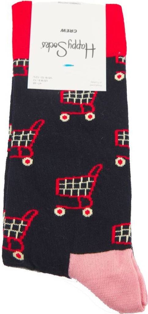 HAPPY SOCKS Socken mit 'SHOP TIL YOU' Motiv, Blau