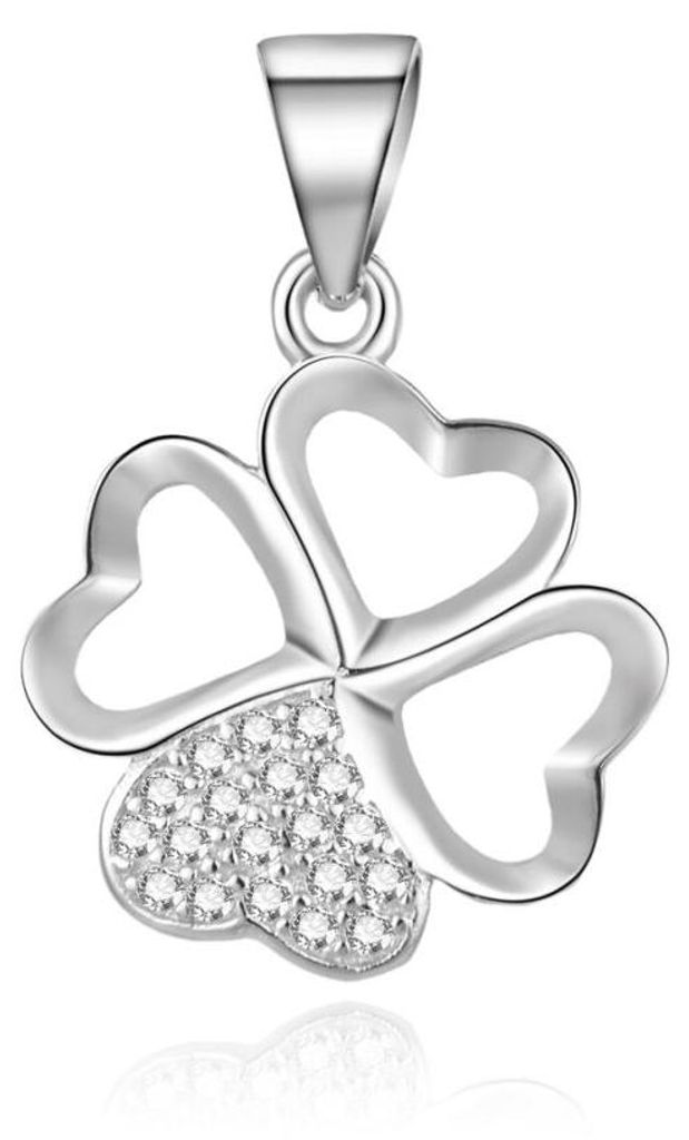 Silver pendant Four-leaf clover AGH614L
