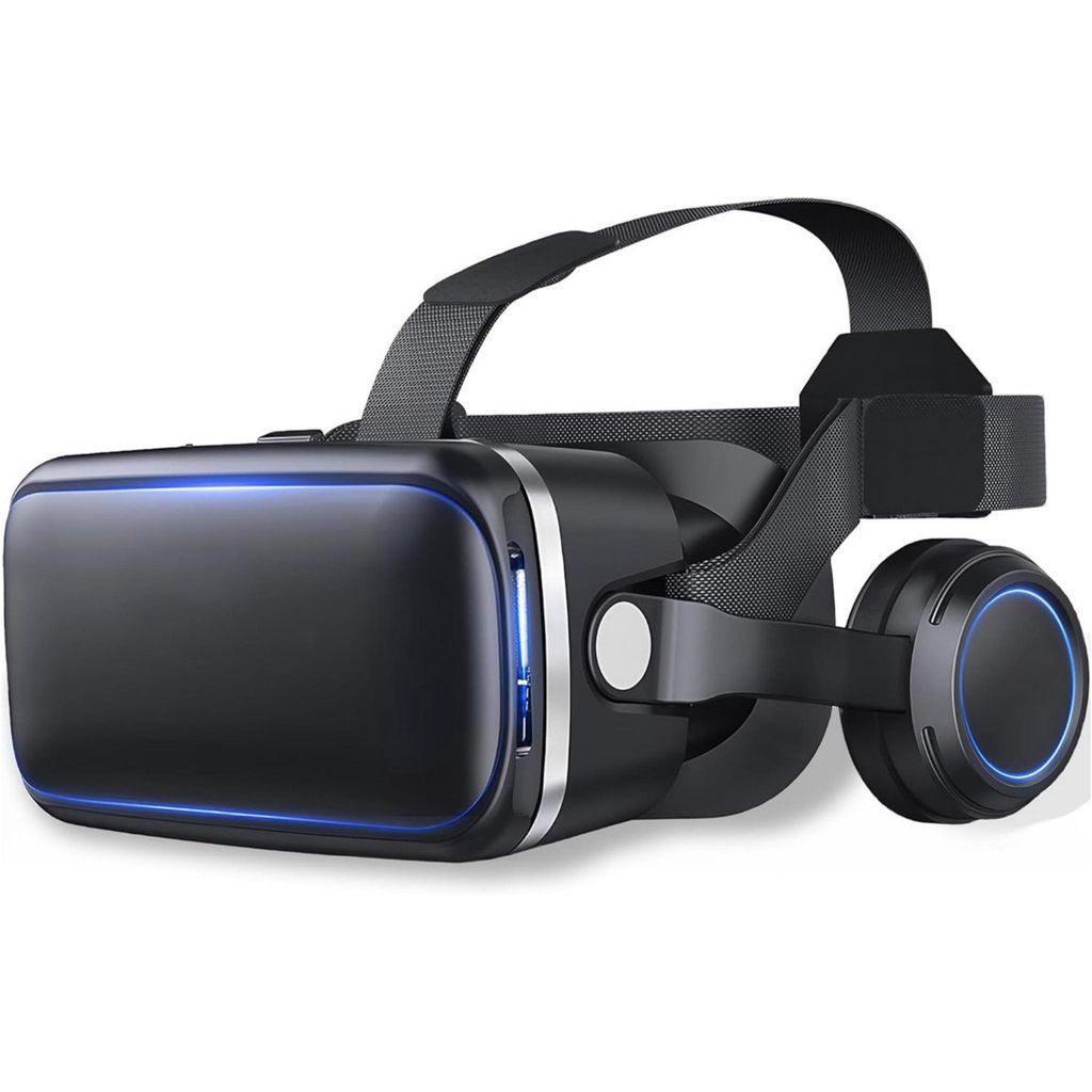 VR Brille Smartphone – 3D Virtual Reality mit Kopfhörer, Android & iPhone