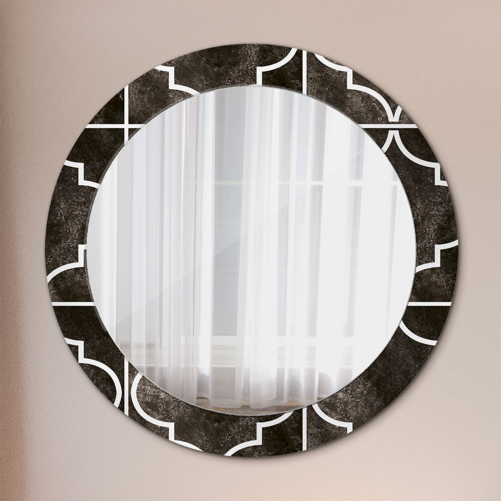 Ø70cm Modern Spiegel - Wandspiegel Wandmontage- Schlafzimmer - antik fliesen