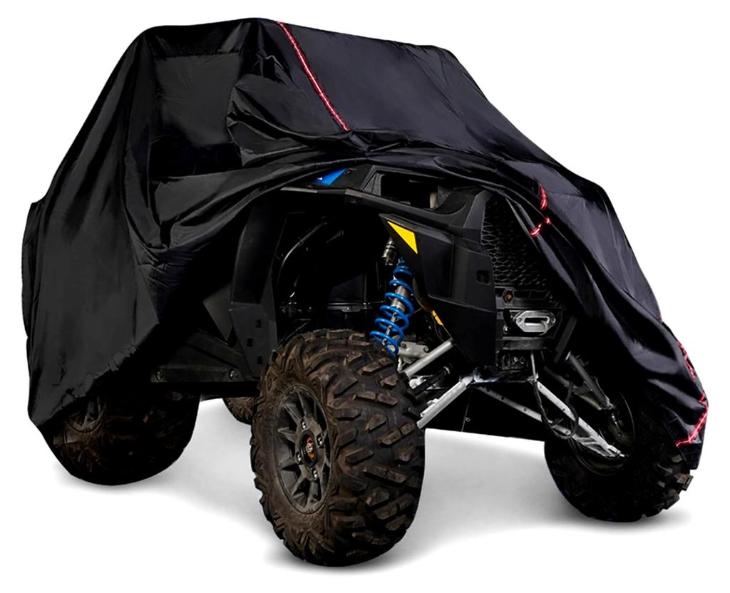 Schwarze UTV-Abdeckung aus schwerem Oxford-Gewebe für Polaris RZR XP 1000 Turbo 900, RZR S 900 800 570 und Can Am Commander 1000, Maverick 1000R