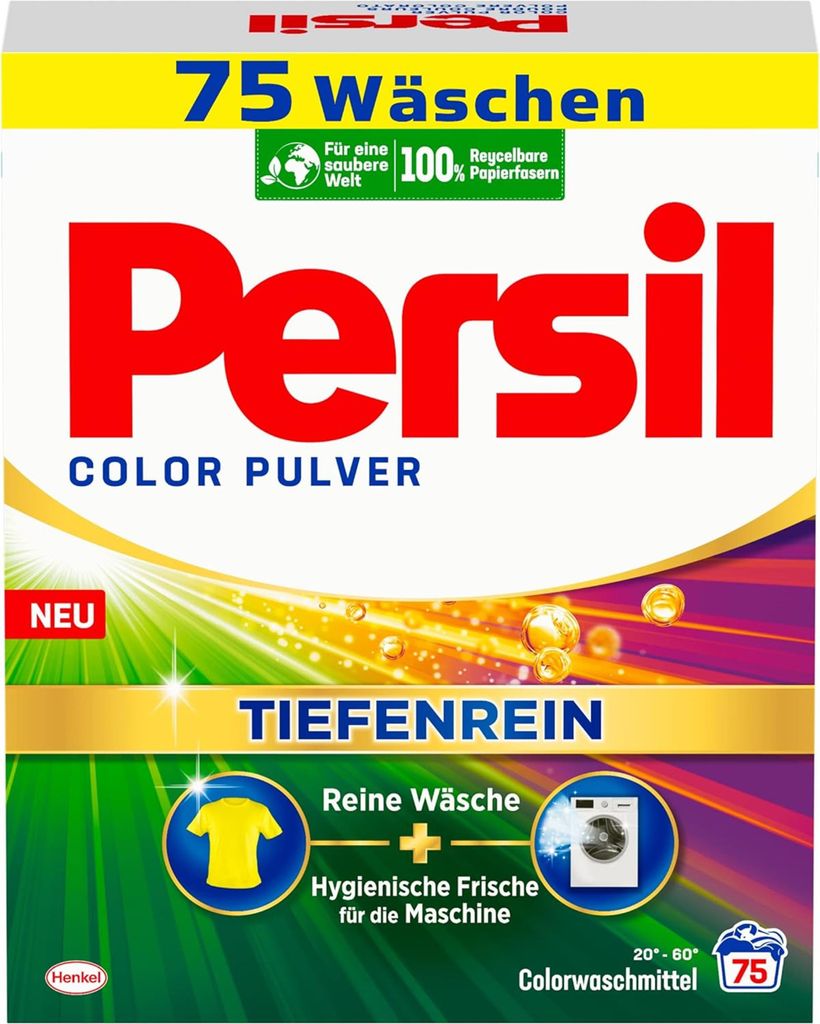 Persil Tiefenrein Colorwaschmittel 75 Wäschen 4,5 kg aus Produktbild 