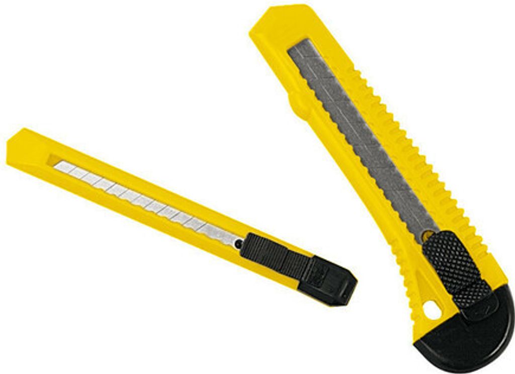 Teppichmesser universal Cutter Kit, gelb schwarz, 2 Stück
