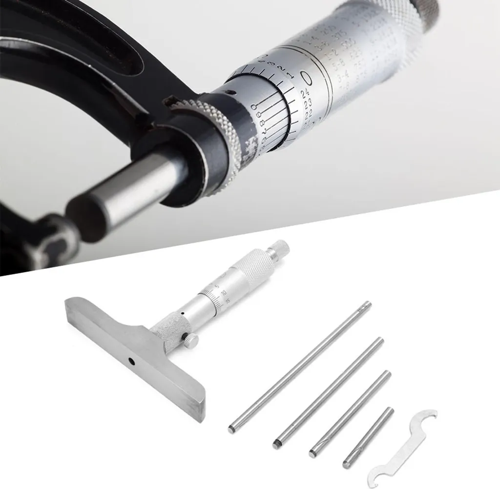 Micromètre de profondeur 4 pouces haute précision à base circulaire - 5