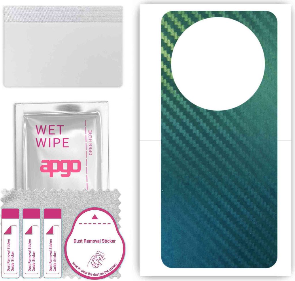 apgo Rückseite Schutzfolie, Skin, kompatibel mit Wiko Hi Enjoy 70 Pro 5G, Hinten Displayschutzfolie aus Vinylfolie, kratzfest, einfache Montage - ...