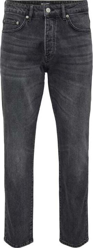 ONLY and SONS Jeans Herren ONSYOKE TAPERED WB 7850 DOT DNM NOOS schwarz W33L32