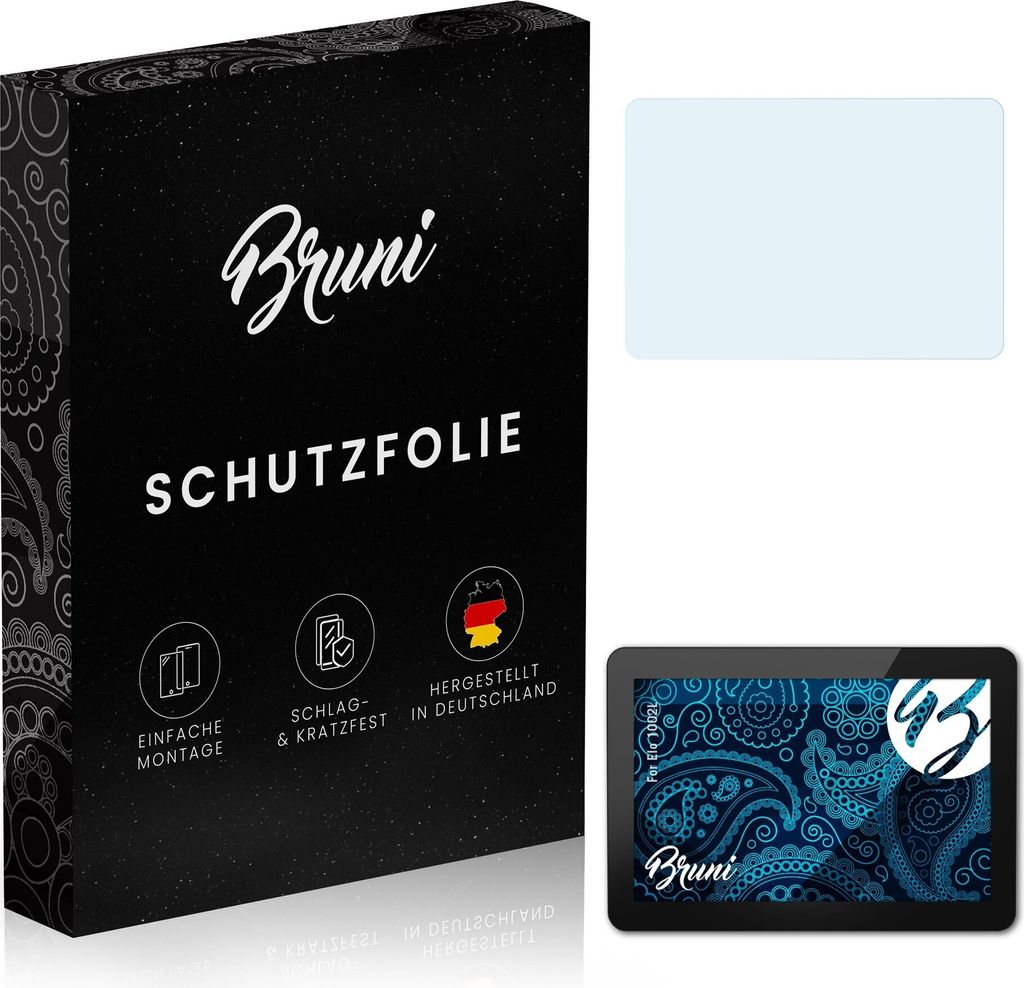 Bruni Basics-Clear 2x Schutzfolie kompatibel mit Elo 1002L Folie