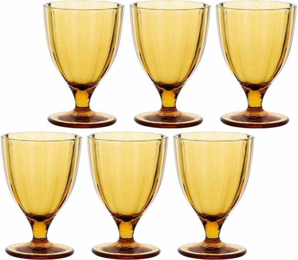 Rose&Tulipani 6er-Set Gläser 300 ml bernsteinfarben R11650003CZ
