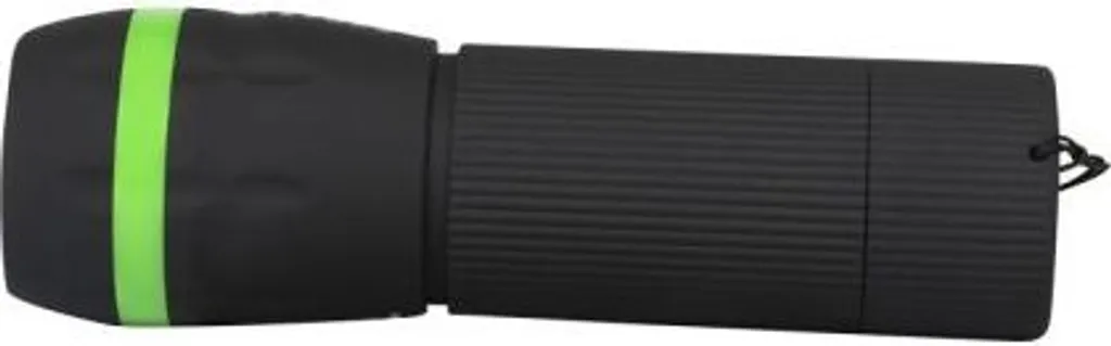 Lampe de poche LED Zoom-Flashlight 1W Noir/Vert : Éclairage d'appoint - 10