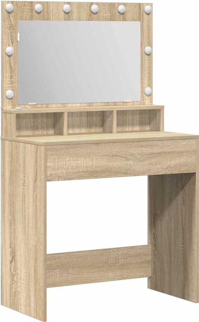 vidaXL Coiffeuse en chêne Sonoma 75,5 x 41 x 135 cm, Image du produit 