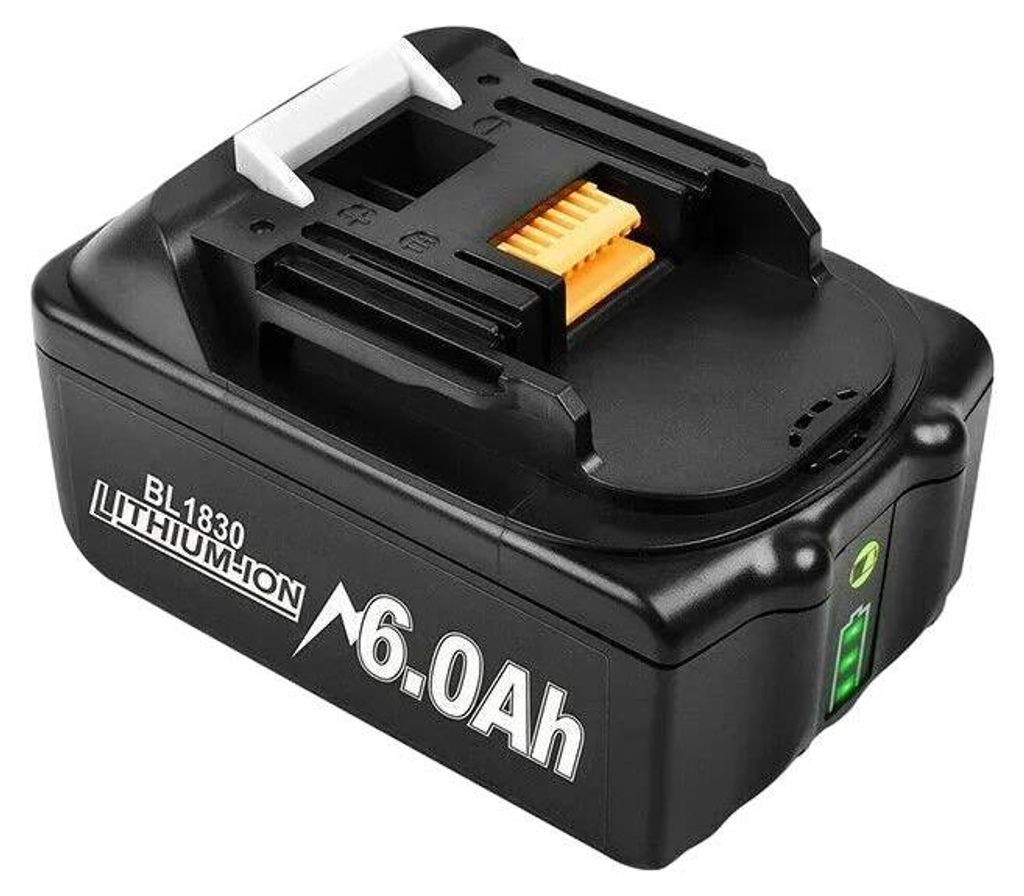 Akku für Elektrowerkzeuge - 18V Li-Ion Ersatzakku - 6,0Ah (6000 mAh) - 2er-Pack - Kompatibel mit BL1860 BL1850 BL1840B BL1830B