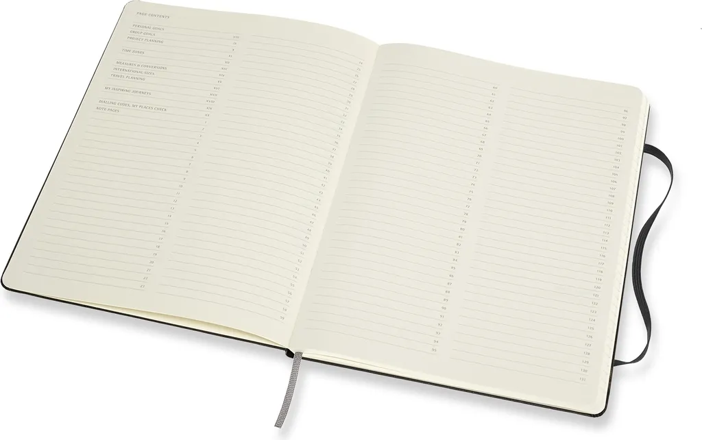 Moleskine Carnet de Notes Professionnel XL Noir à Couverture Rigide Chic