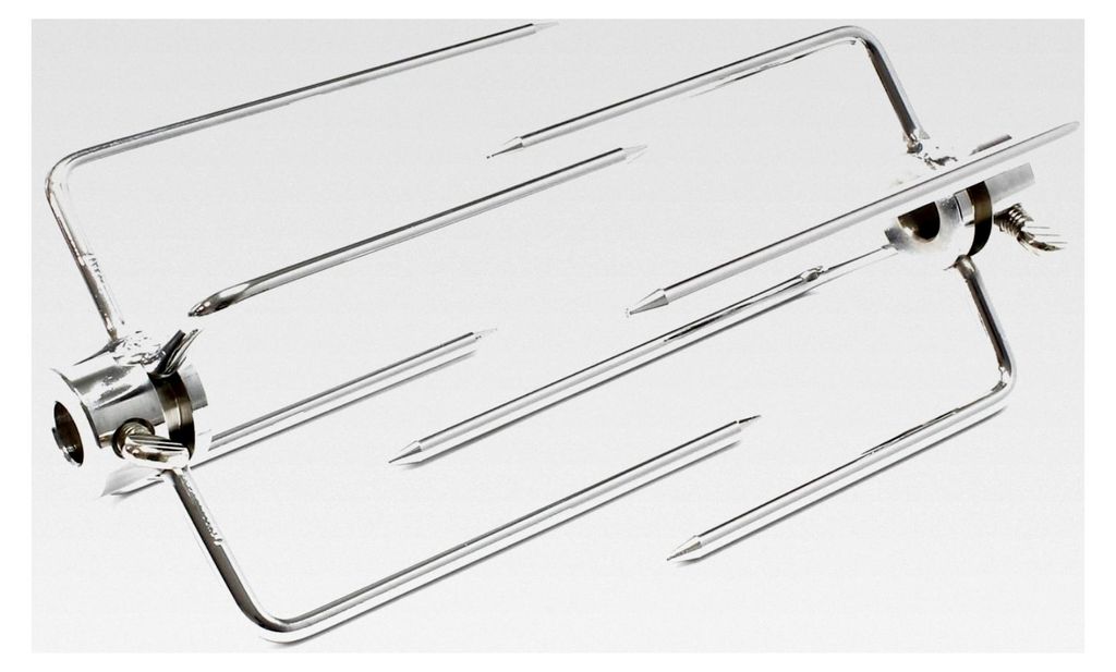 Fleischklammer- und Grillklammer-Set 2-teilig für verschiedene Spieße Ø 5-11 mm