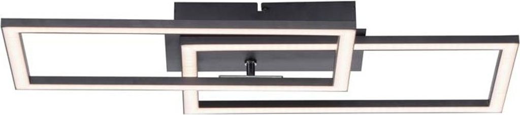 LED Deckenleuchte, dimmbar, beweglich, schwarz, L 54 cm Produktbild 