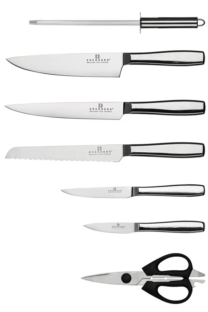Set Coltelli 8 Pezzi Acciaio Inox High-Performance Ceppo Rotante - 2