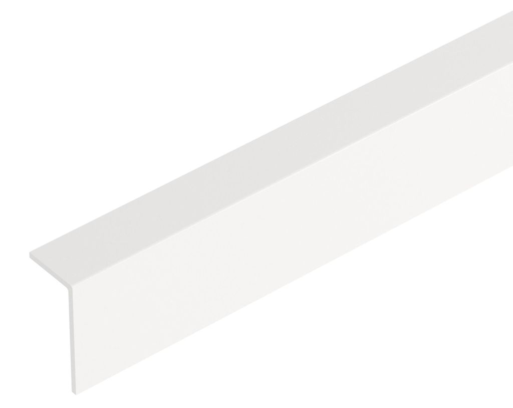 PVC-Winkelprofil 30 x 20 x 1,1 mm, Cezar, Weiß RAL 9003, Produktbild 