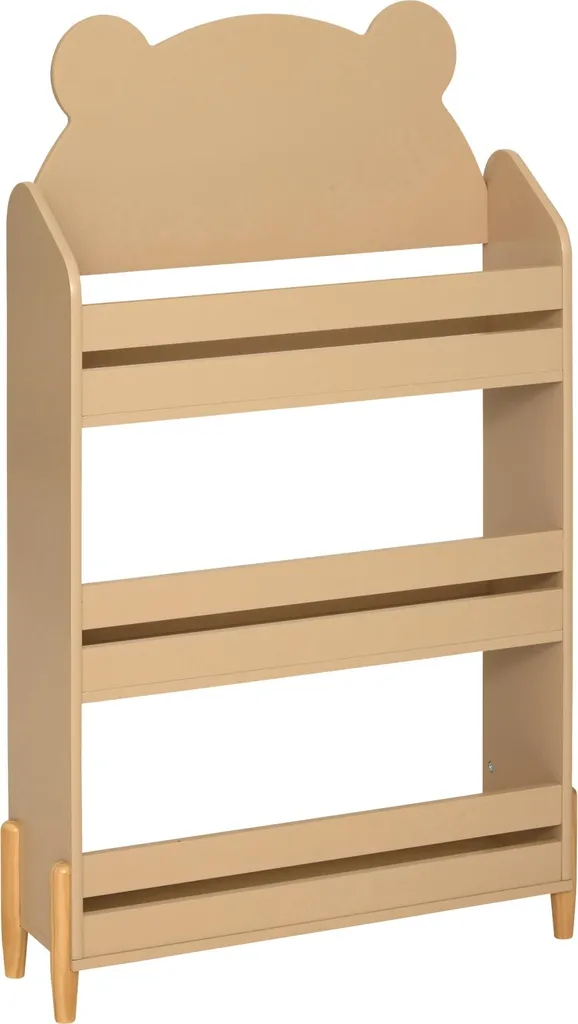 Bibliothèque de Rangement Douceur Beige 100cm pour Salon et Bureau