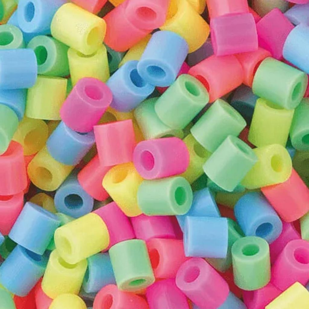 Nabbi Bügelperlen Ø 5mm, 20.000 Stk., Pastell Mix