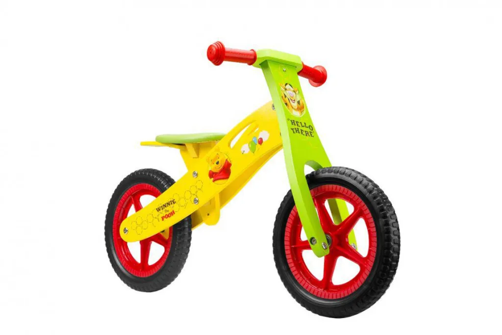 Draisienne en bois Winnie l'Ourson 12" pour enfant de 3 à 6 ans Disney