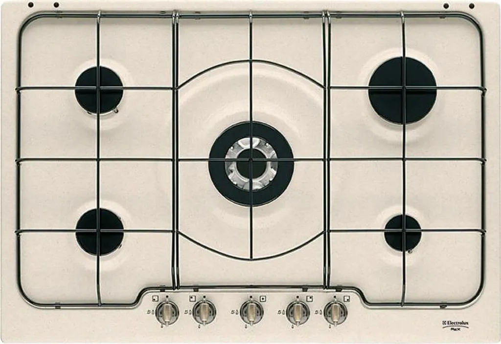 Plaque de cuisson gaz Electrolux PS750RUV sable 5 foyers 75 cm