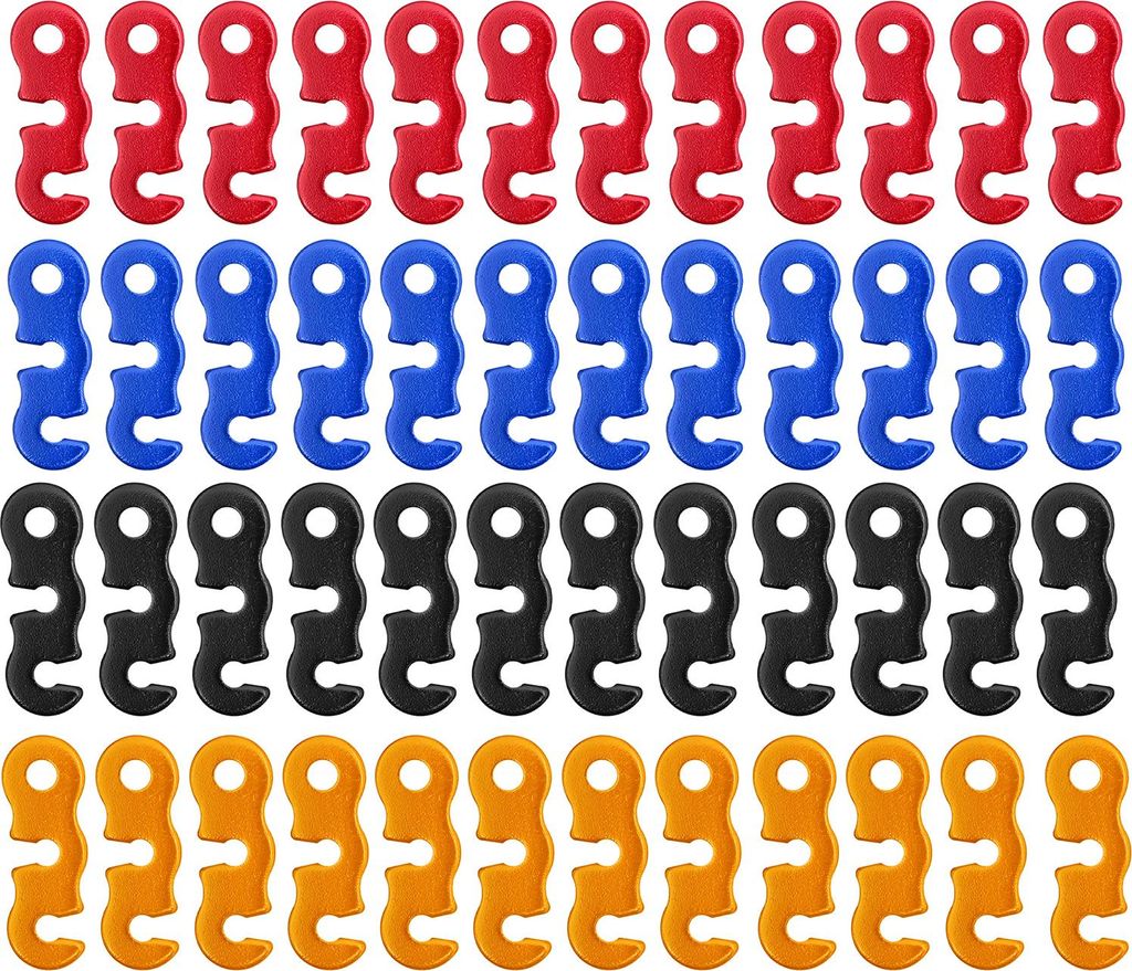 20/48/80/100 Stück Zeltspanner aus Aluminiumlegierung, strapazierfähig, für Outdoor-Camping, Wandern, Rucksackreisen, Zelt, Windseilschnalle