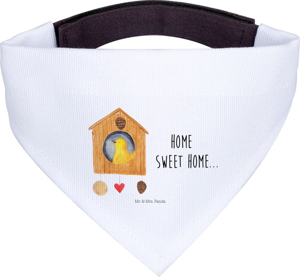 Mr. & Mrs. Panda Tuch Vogelhaus Home - Weiß - Geschenk, Haus, Einzugsgeschenk, Halstuch Für Hunde, Vogel, Lustige Sprüche, Umzug, Hundehalstuch,...