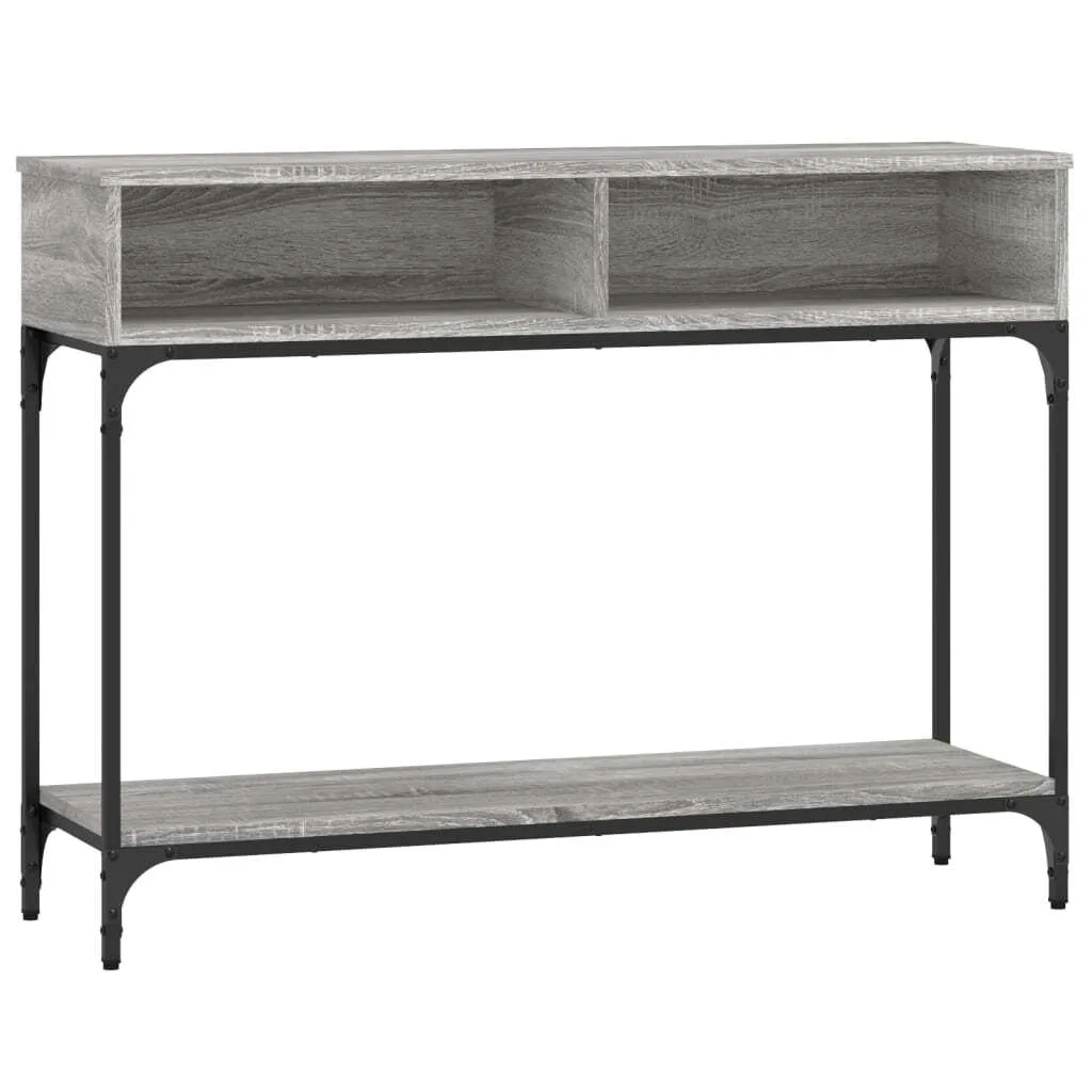 Consolle Salvaspazio SYFAX™ Grigio Sonoma 100x30,5cm Legno Robusto