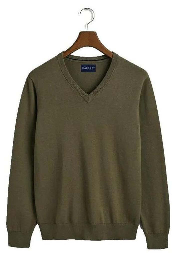 Hackett Hm7000146 Pullover Mit V-ausschnitt Grün M Mann Grün M