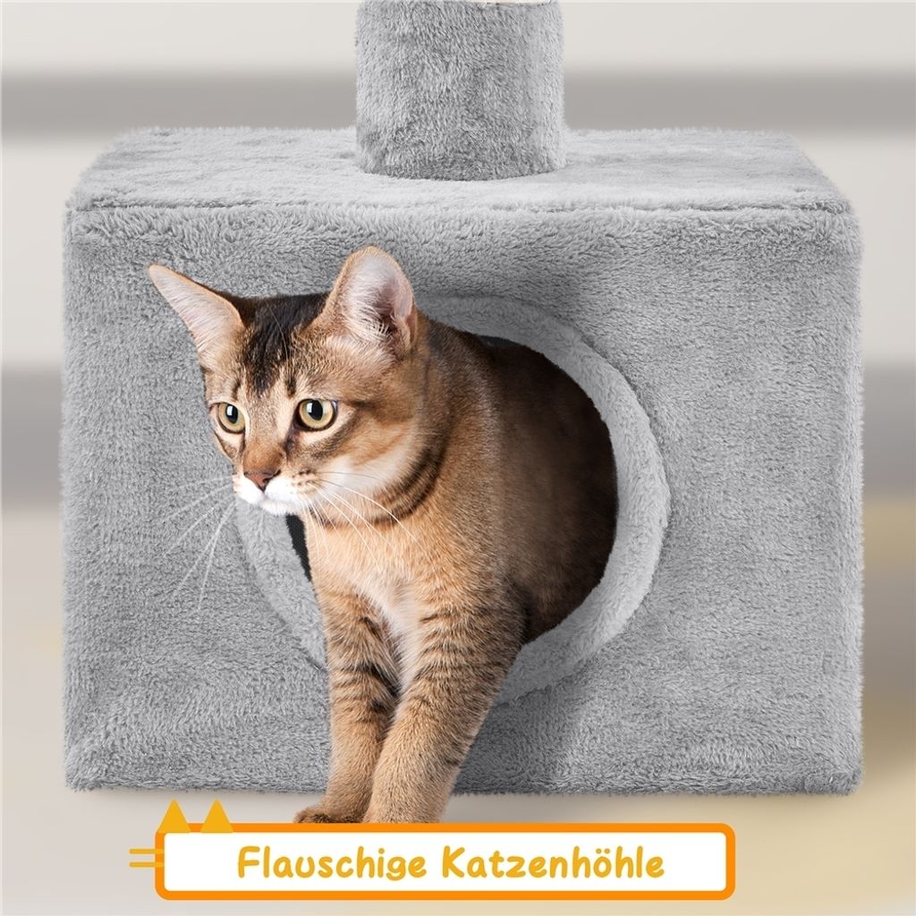 Yaheetech Kratzbaum Katzenbaum 226cm-265cm deckenhoch, Produktbild 6