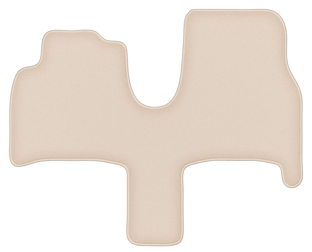 DURBAN Beige Velours-Fahrerfußmatte für Peugeot 807 7-Sitzer (2002-2014)