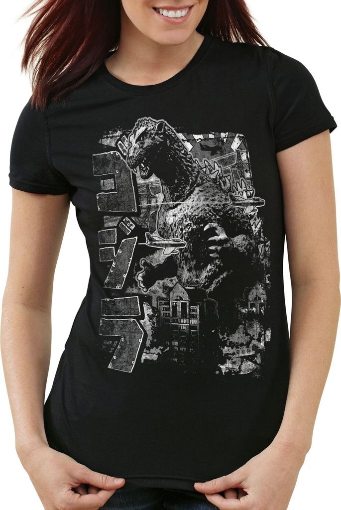 style3 Nippon Monster Damen T-Shirt japan monster nippon, Größe:XS