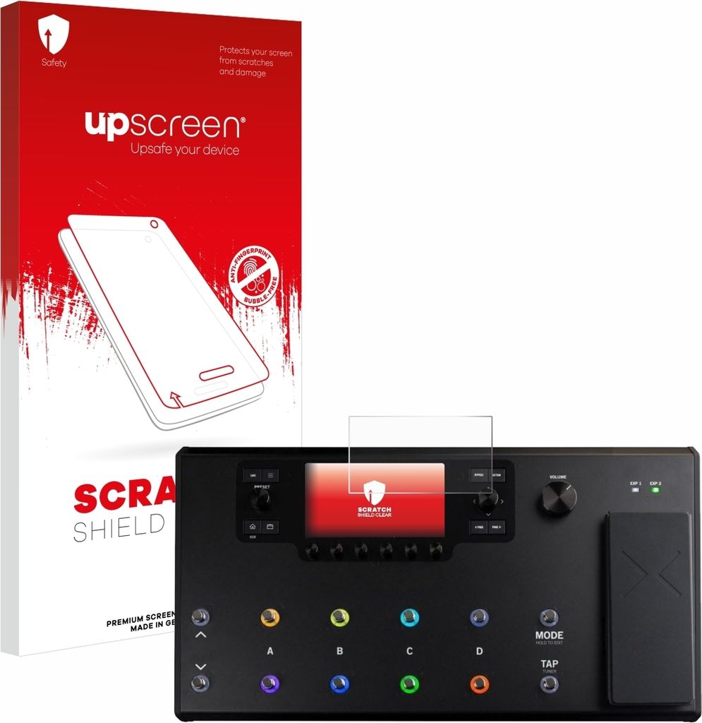 upscreen Schutzfolie für Line 6 Helix LT Displayschutz Displayschutzfolie Folie Klar Transparent