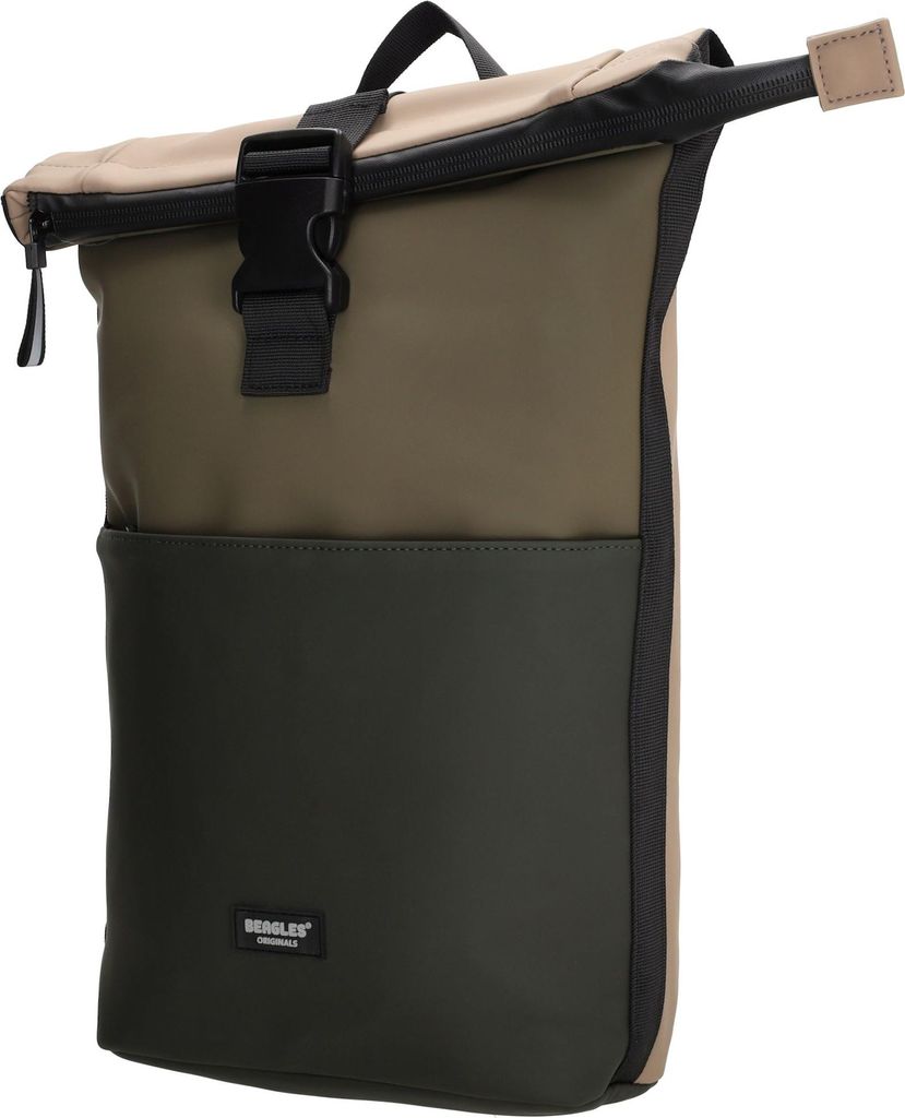 Kleiner Damen Roll up Rucksack Plane Tasche Fahrradrucksack Kurier Rollup Bag Olive